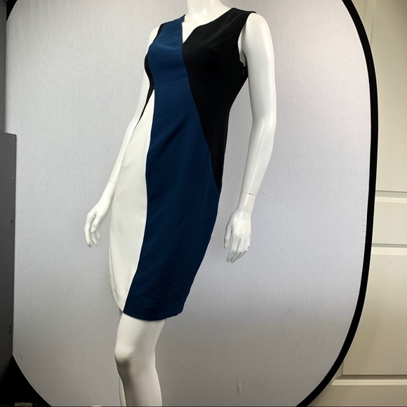 NWOT Anne Klein Colorblock Work Career Midi Dress - Picture 8 of 12